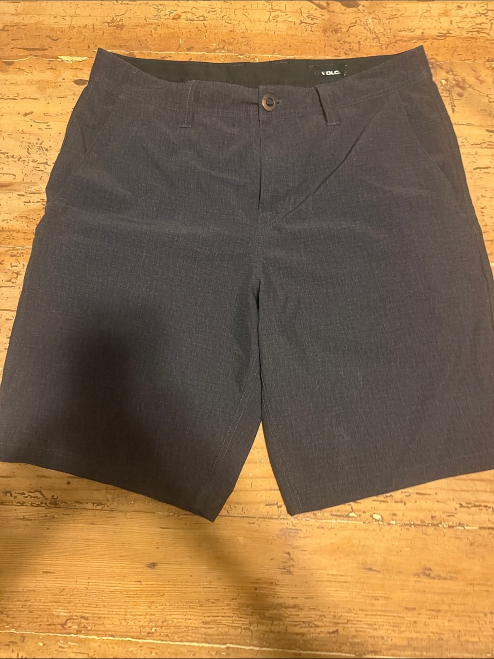Volcom Men’s Dark Navy Flat Front Shorts